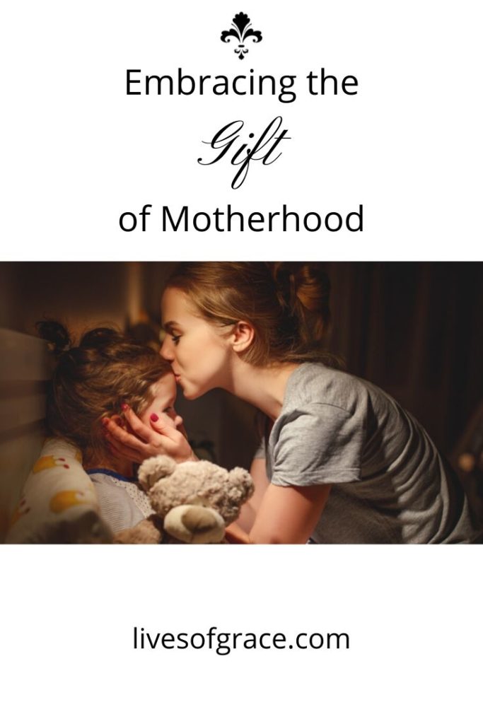 Embracing motherhood #happymoms #christianmoms #catholicmoms