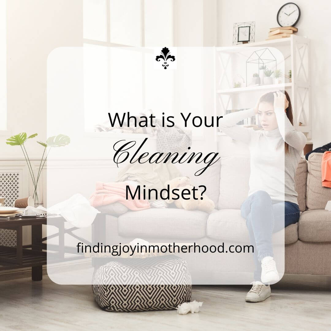 stressed woman in cluttered home #cleaningmindset #cleaningtips #howtohaveacleanhome