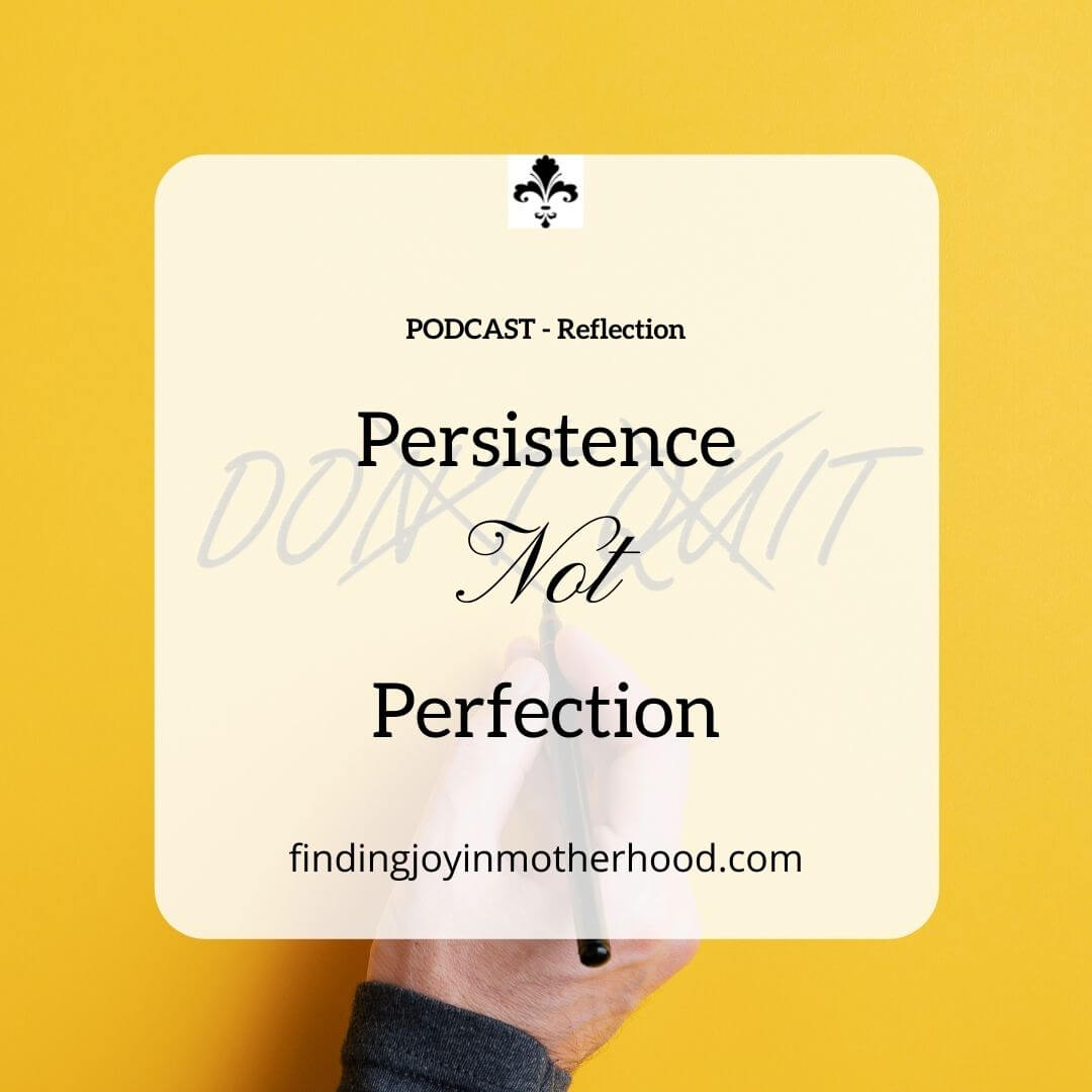perfectionism #persistencenotperfection